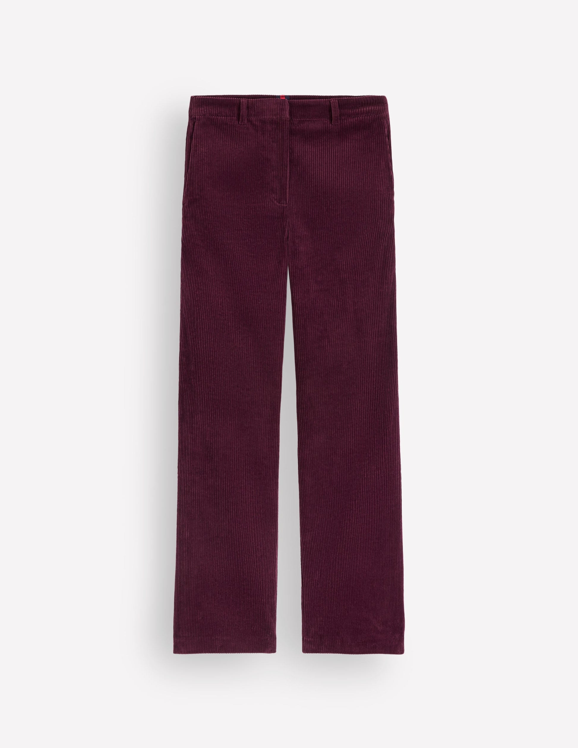 Fitzrovia Cord-Säulenhose-Dunkle Kirsche-6