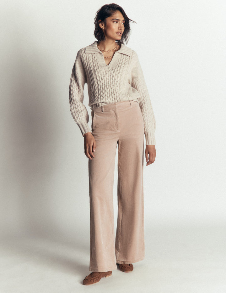 Belgravia Cordhose-Milchkaffee