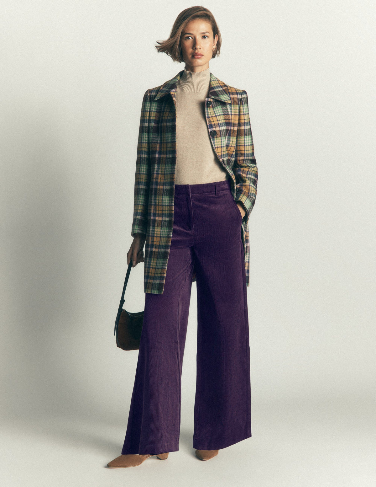Belgravia Cordhose-Dunkle Traube - Image 1
