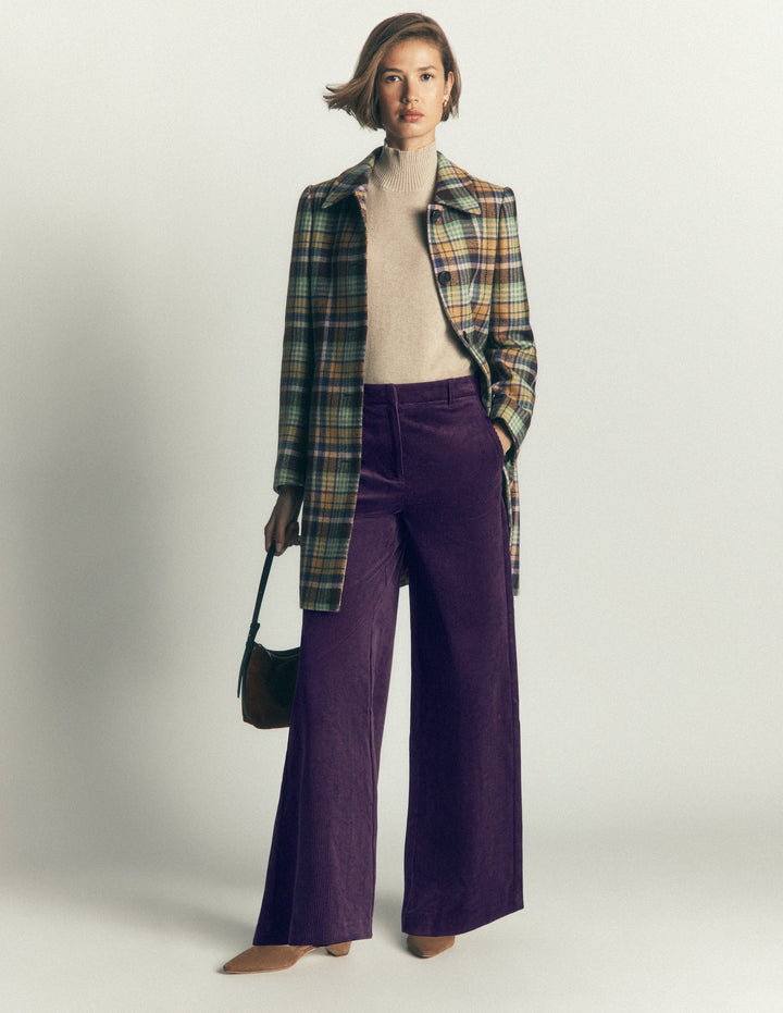 Belgravia Cordhose-Dunkle Traube