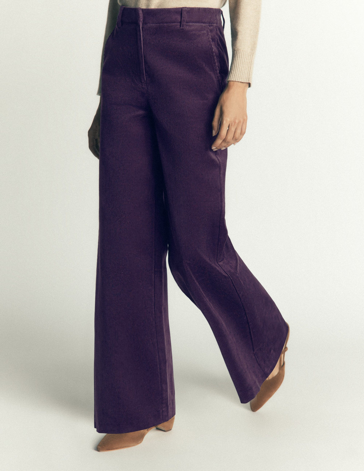 Belgravia Cordhose-Dunkle Traube-4