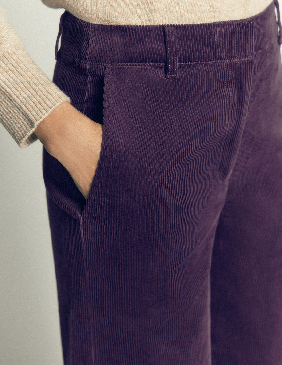 Belgravia Cordhose-Dunkle Traube - Image 5