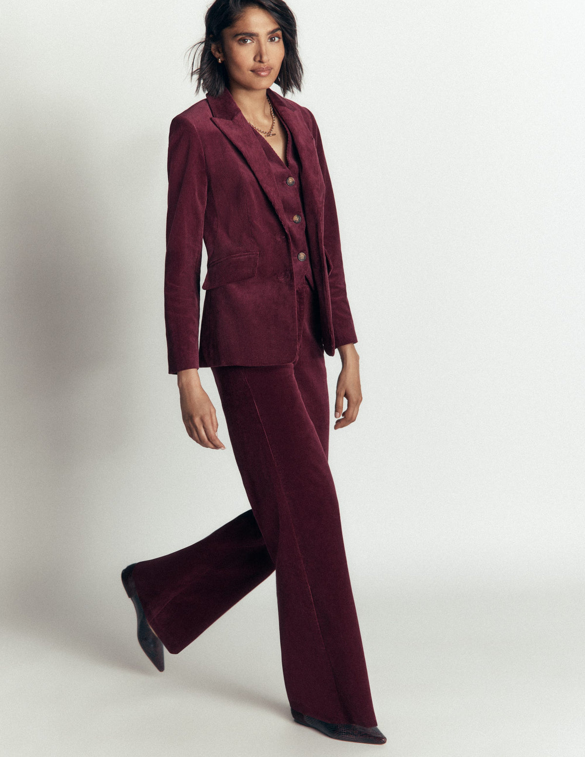 Belgravia Cordhose-Dunkles Purpur - Image 6