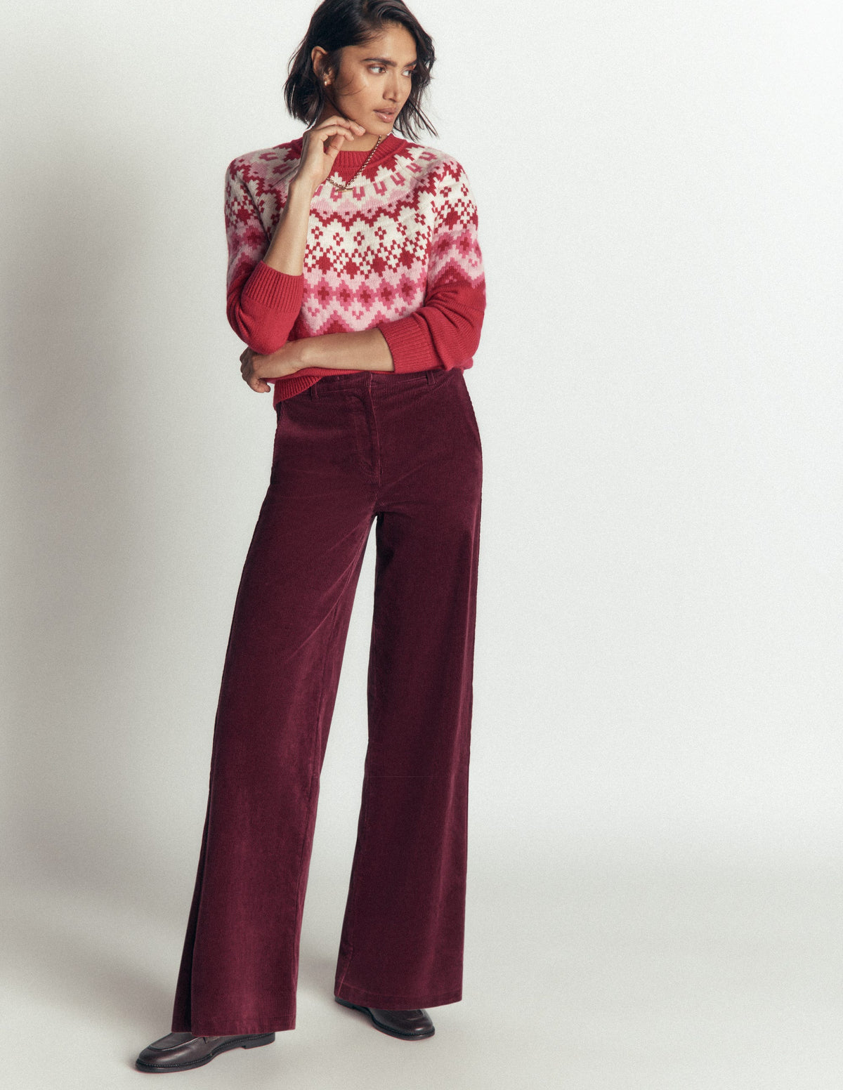 Belgravia Cordhose-Dunkles Purpur - Image 7