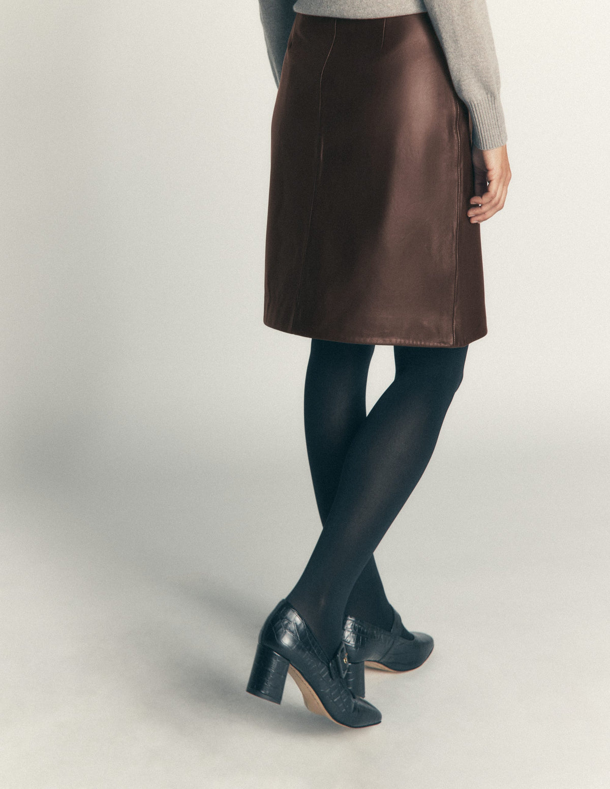 Evelyn Leder-Wickelrock-Schoko-3