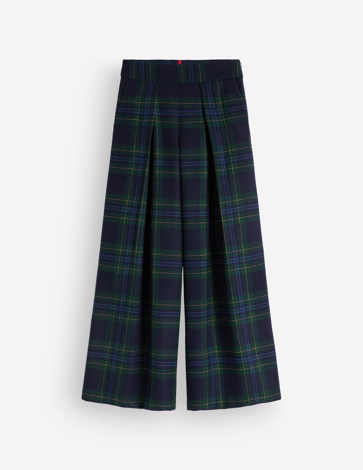 Plissierte Culotte aus Wollmischung-BLACKWATCH - Image 7