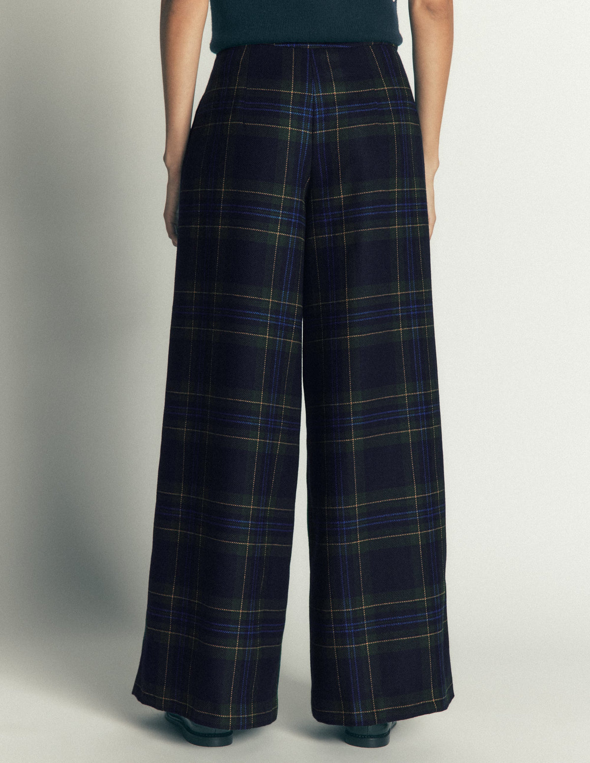 Plissierte Culotte aus Wollmischung-BLACKWATCH-4
