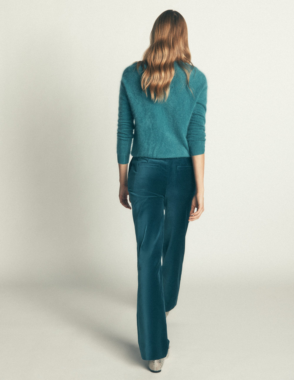Fitzrovia Samthose-Blaugrün Meer - Image 3