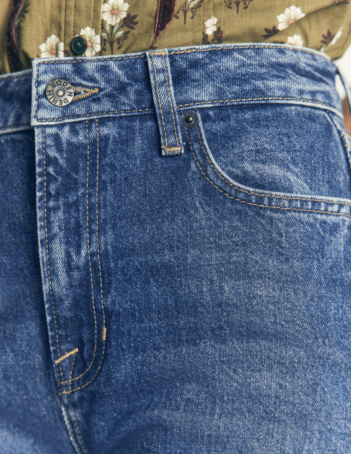 High Rise Slim Jeans-Mid Vintage-5