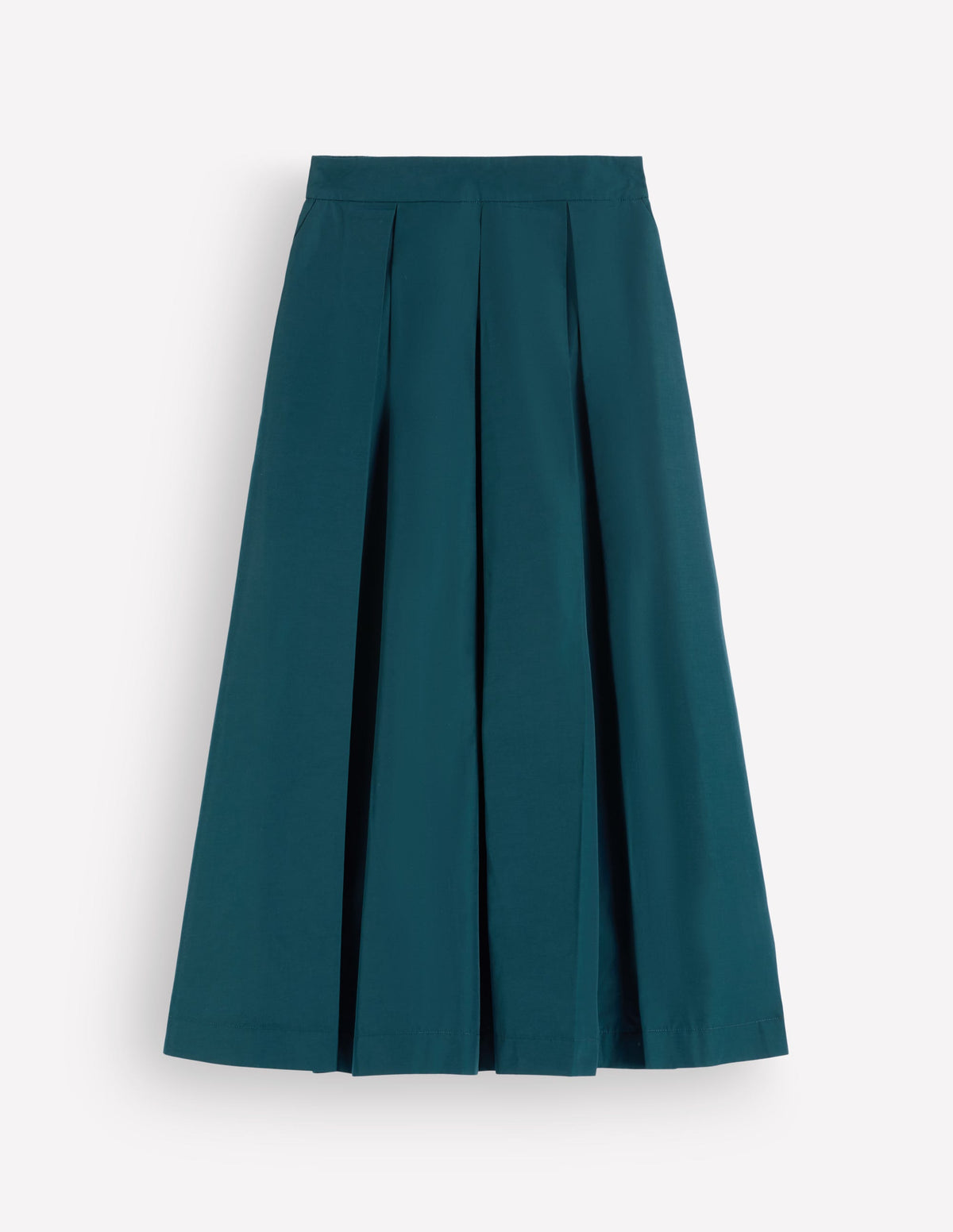 Jupe midi Verity en taffetas-Océan bleu sarcelle - Image 5