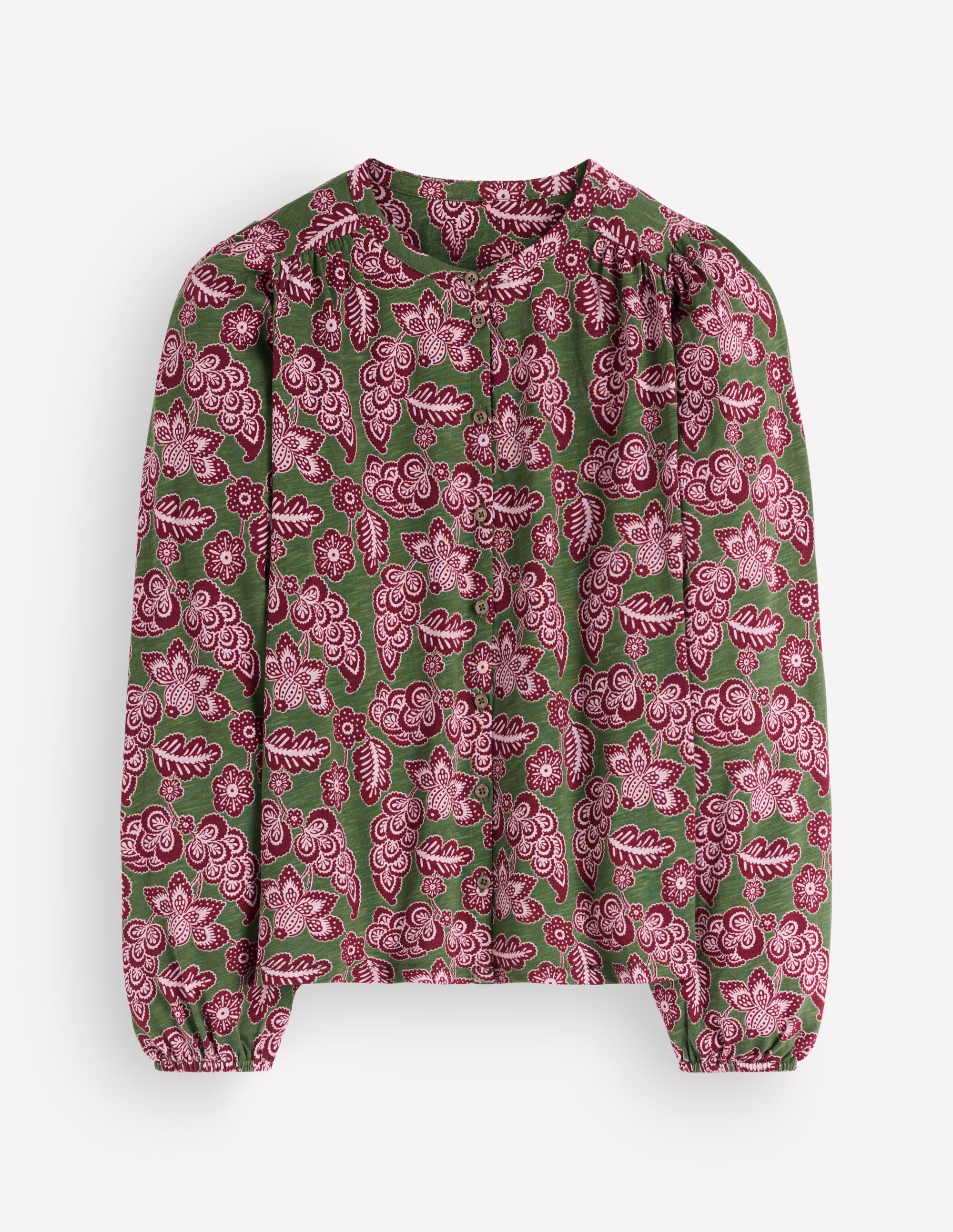 Ara Jerseyhemd-Schnittlauch, Rosa Wiesen - Image 6