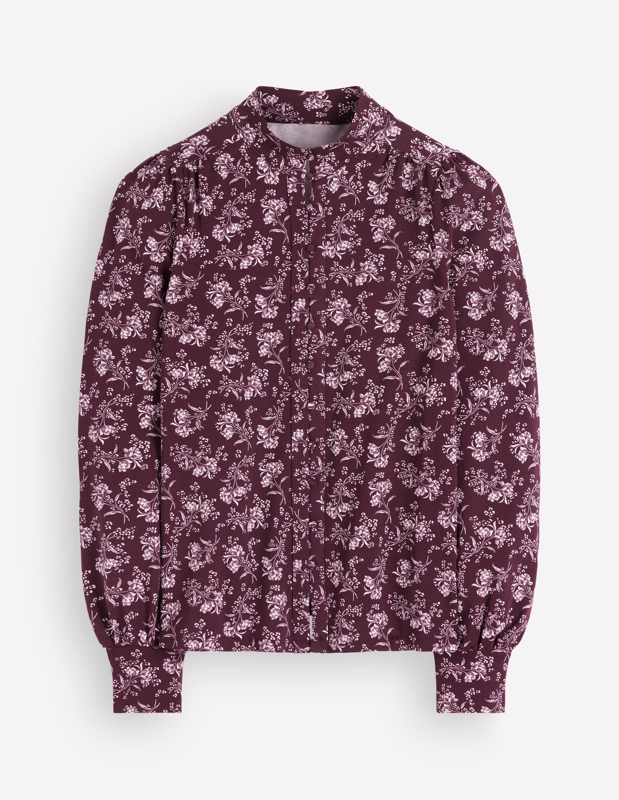 Bluse mit langen Manschetten und halber Knopfleiste-Fudge, Verzauberte Zweige - Image 7