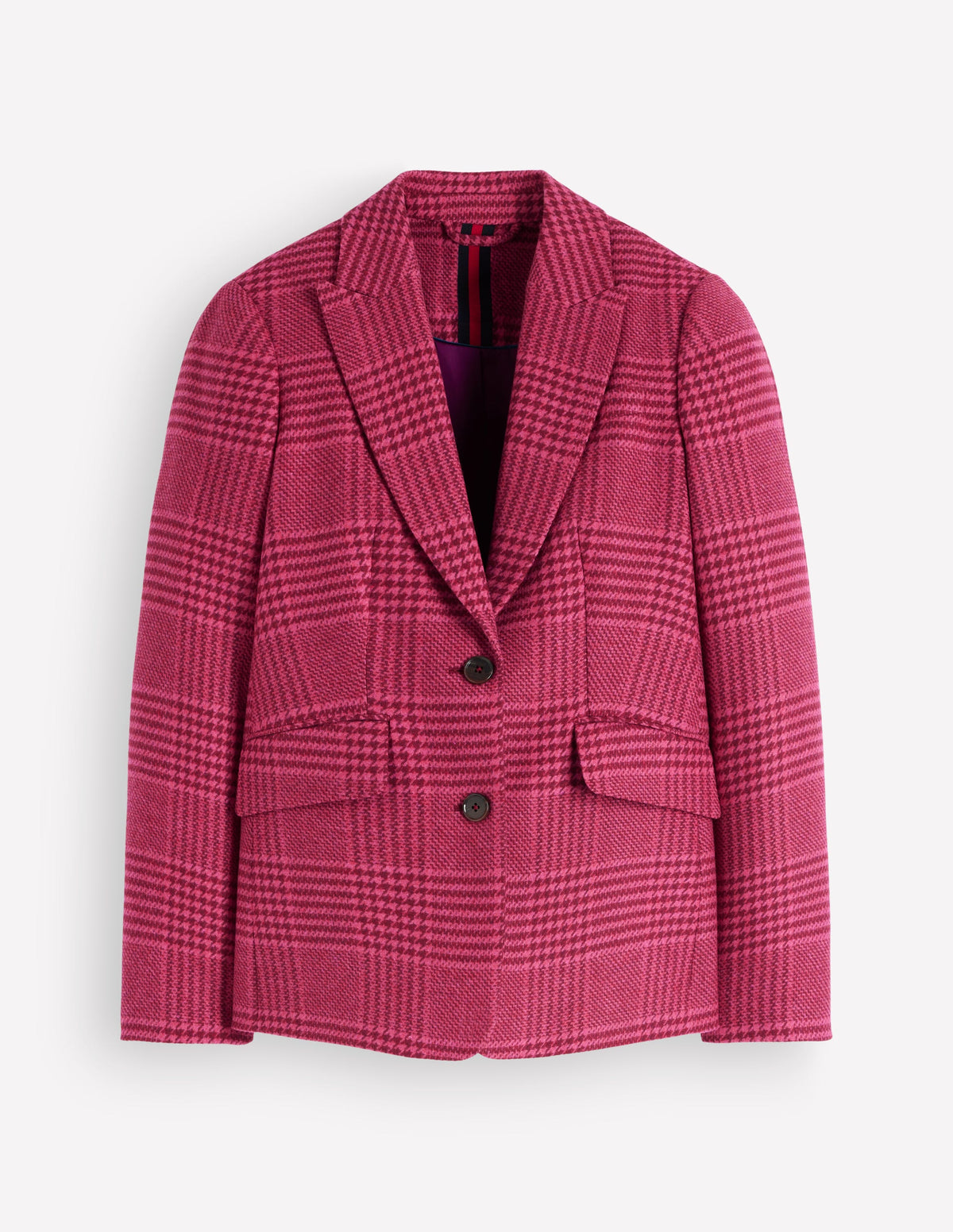 Stamford Wollblazer-Rosa und Kastanienbraun Kariert-7