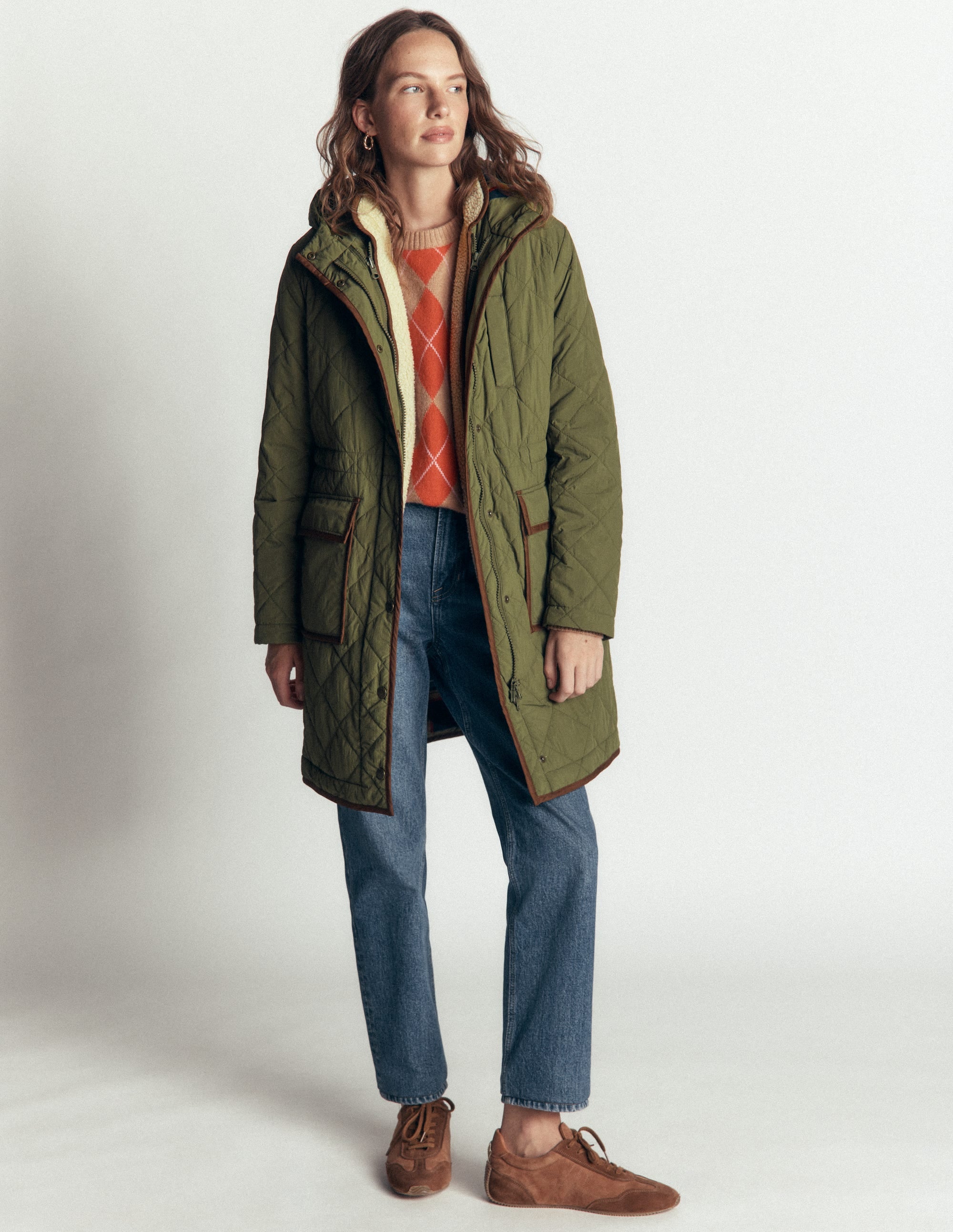 Gesteppter 4-in-1-Parka-Waldgrün - Image 5