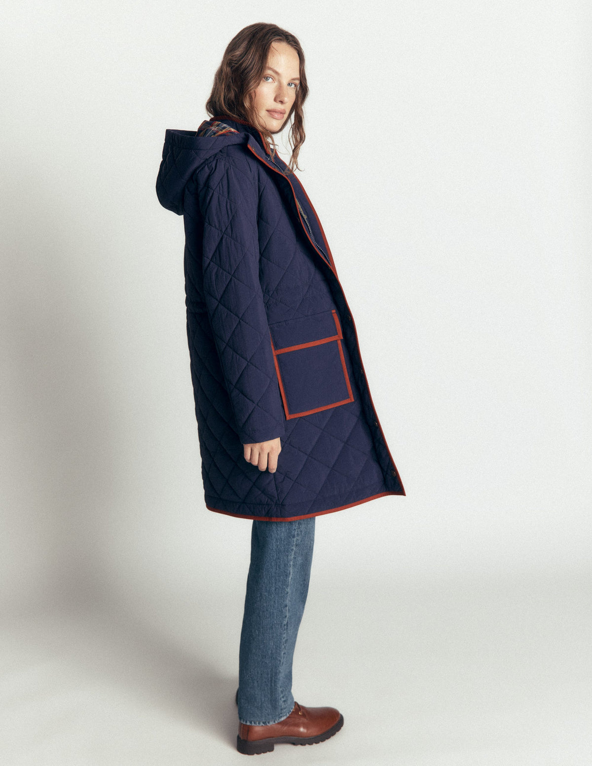 Gesteppter 4-in-1-Parka-Marineblau - Image 1
