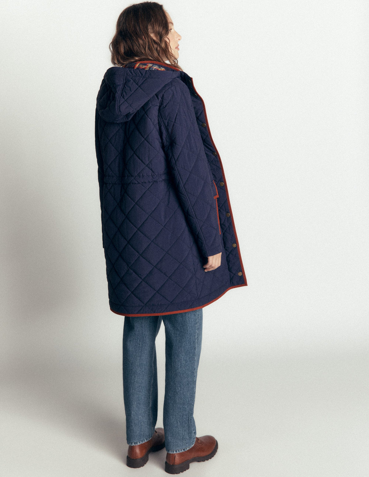 Gesteppter 4-in-1-Parka-Marineblau - Image 3