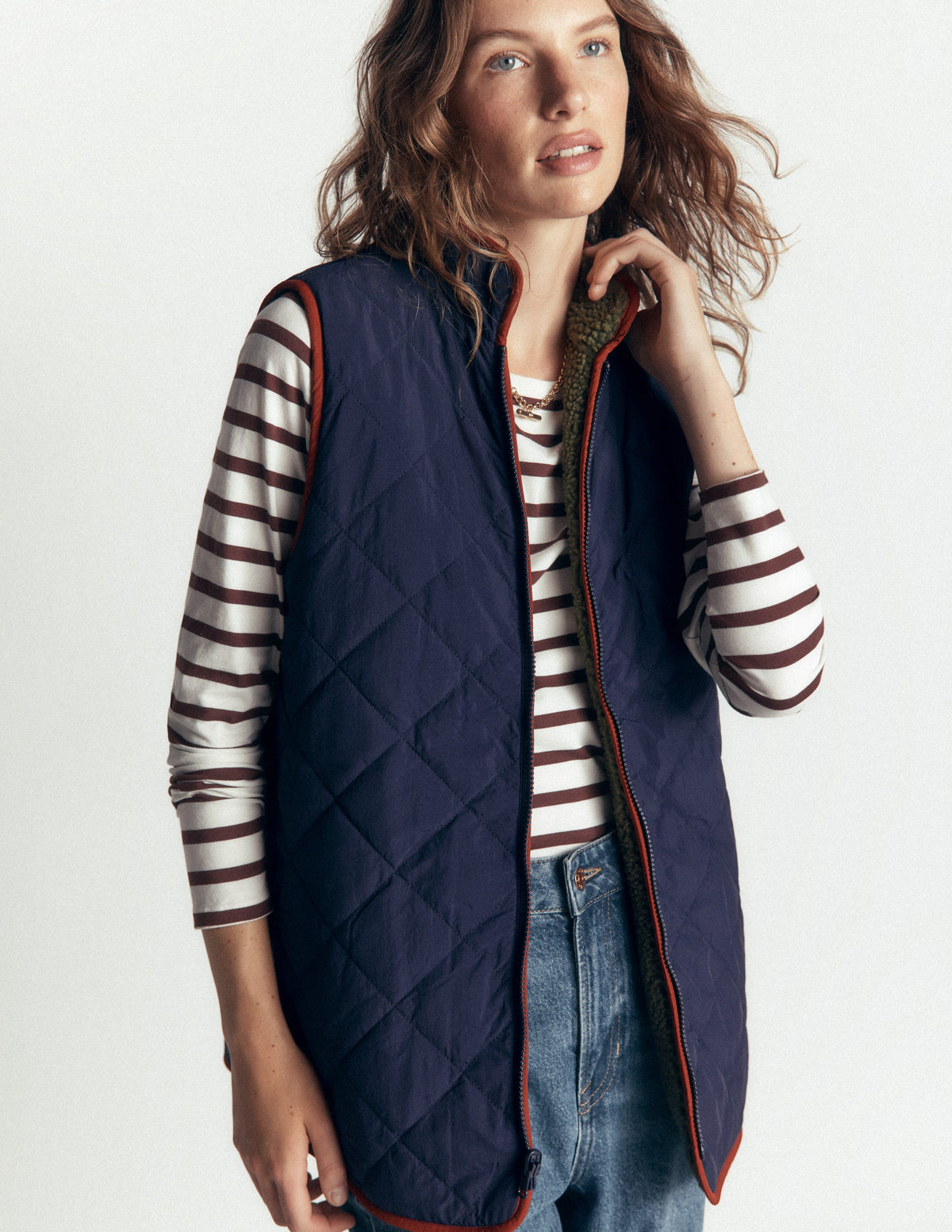 Gesteppter 4-in-1-Parka-Marineblau - Image 8