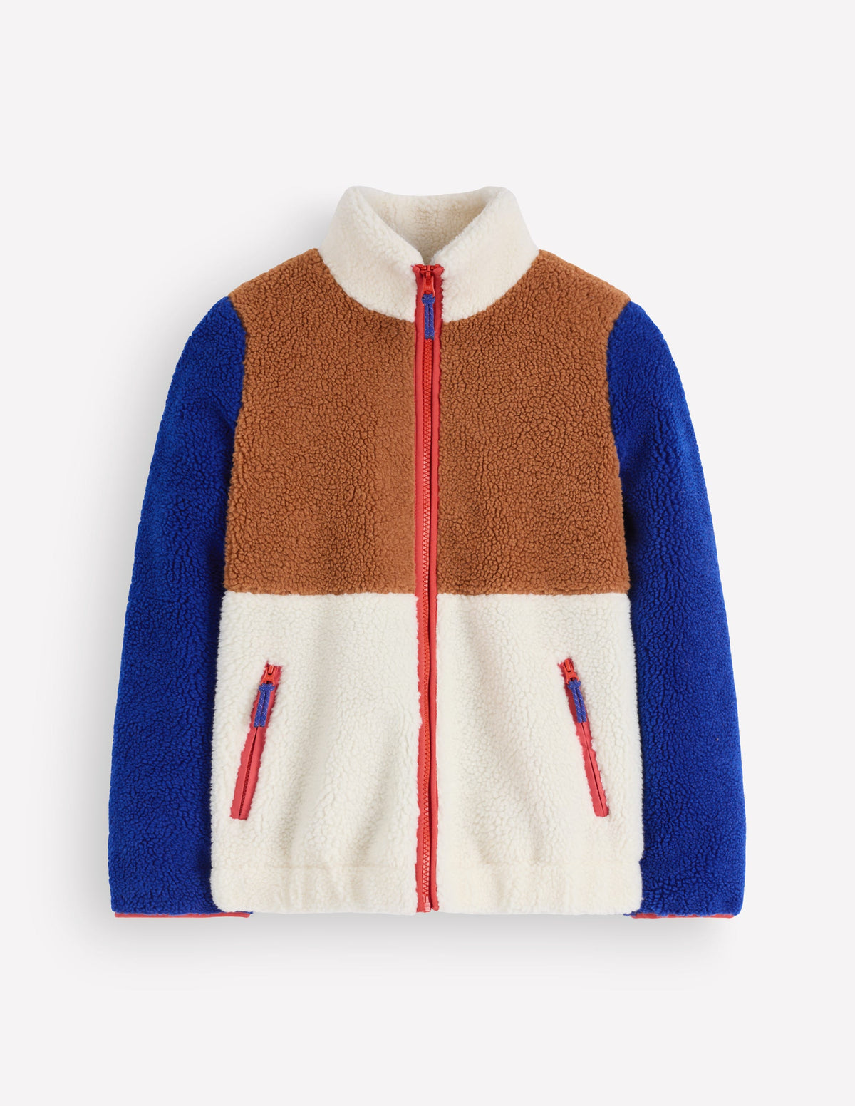 Veste Alnwick en borg-Colourblock marron, ivoire-6