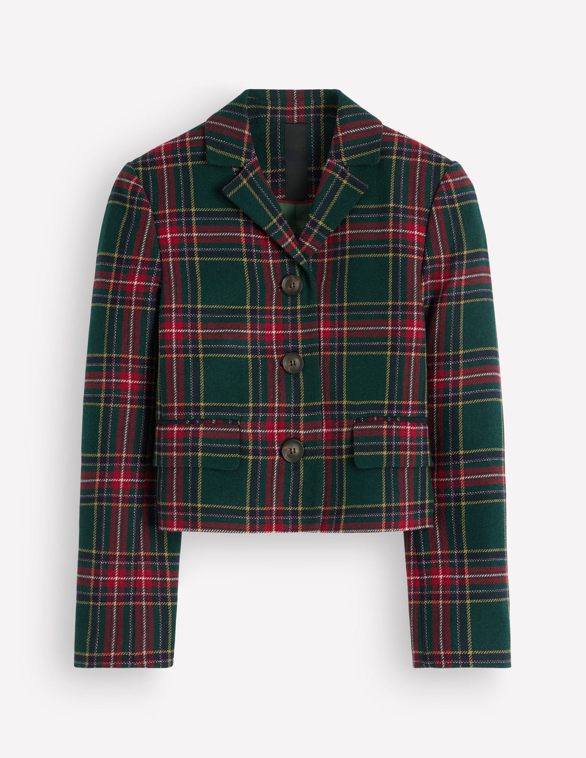 Dartmouth Blazer aus Wollmischgewebe-Grün, Marineblau und Rot Kariert-7