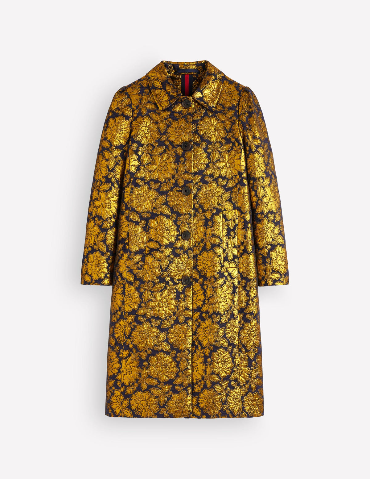 Aylesford Jacquard-Mantel-Gold Blumenmuster Jacquard-8