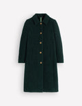 Aylesford Longline Coat-Midnight Emerald