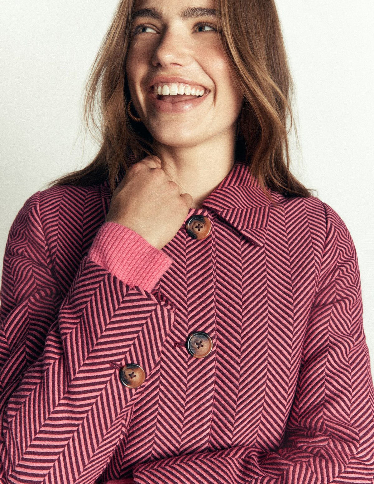 Aylesford Midi Coat-Herringbone - Image 2