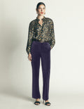 Fitzrovia Samthose-Marineblau