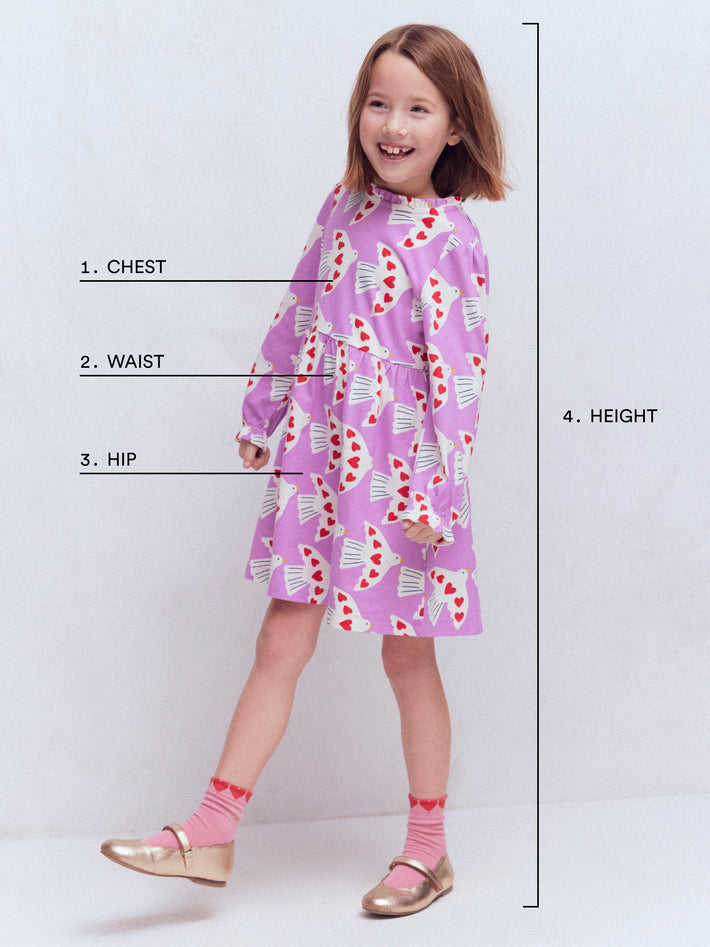 How to measure – Short Sleeve Relaxed Shirt-Formica Pink Stripe